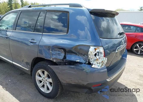 2013 Toyota Highlander Se V6 from USA, damaged, VIN 5TDBK3EH3DS213580